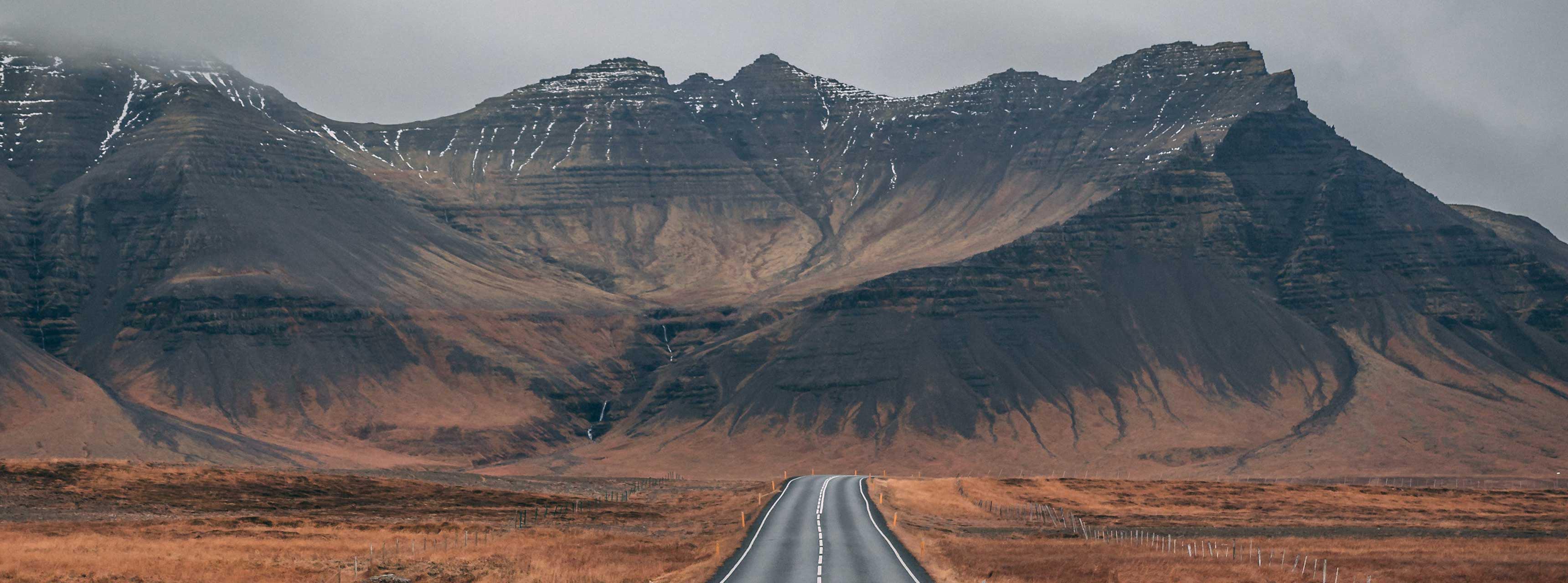 Road through mountains image